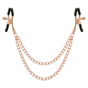 BEGME Black Edition – Cleme pentru Sfârcuri cu Lanț Elegant, Reglabile