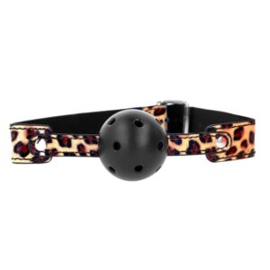 Ball Gag Jaguar Style cu Bilă Respirabilă, 4.5 cm - Kink