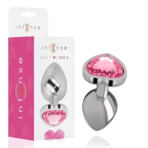 Butt Plug Diamond Heart Pink S