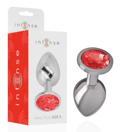 Butt Plug Metal - Diamond Rosu S