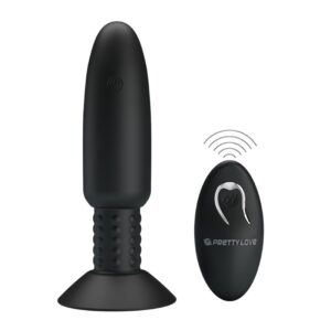 Butt Plug Vibrator Reîncărcabil cu Telecomandă și Rotații