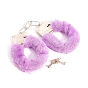 Cătușe Metalice cu Blăniță Mov