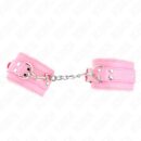 Cătușe Roz cu Blană și Curea Reglabilă 17–29 cm – Kink