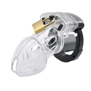 Centura de Castitate Barbati cu Inel Reglabil, Transparent