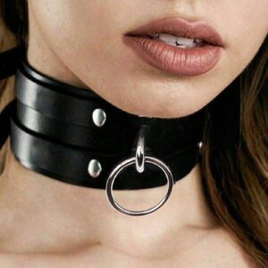 Choker cu Inel Metalic - 5943057375903