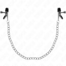 Cleme pentru Sfârcuri cu Lanț Elegant Argintiu 34 cm - 8435565946531