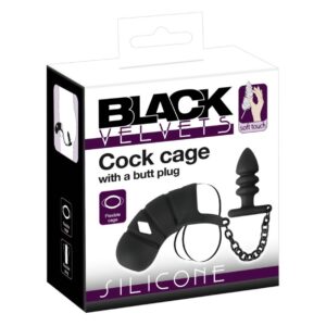 Cock cage cu butt plug - 4024144213351