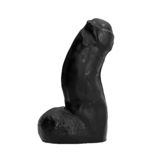 Dildo All Black Realistic Dong 17cm – anal dildo