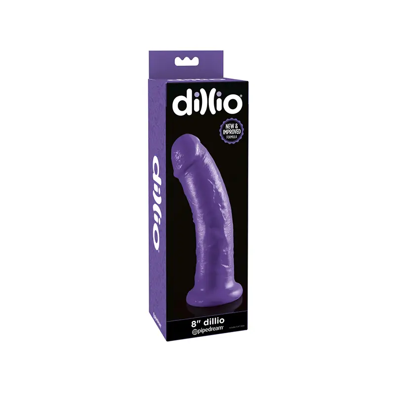 Realistic Purple Dildo with Suction Cup 21.6 cm