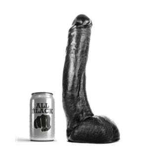 Realistic dildo All Black Dong 29cm – anal dildo
