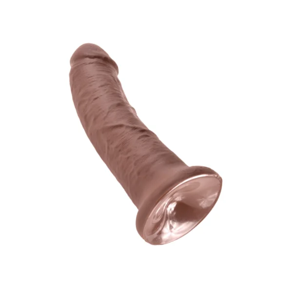 Realistic Dildo With Suction Cup King Cock Brown 20 cm - brown realistic dildo