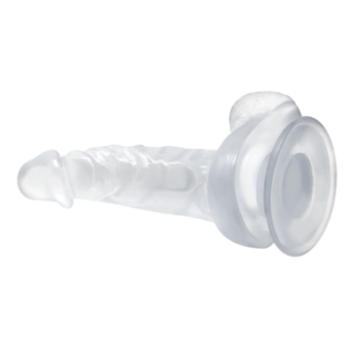 Realistic Dildo with Suction Cup Transparent 16.7 cm