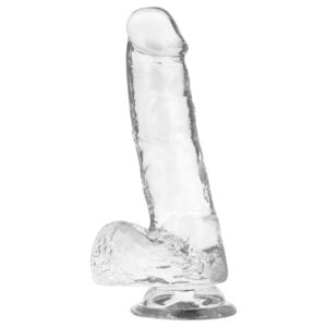 Dildo Realistic cu ventuză Transparent 18.5 cm – XRay Jelly (8435565910082)