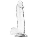 Dildo Realistic cu ventuză Transparent 20 cm – XRAY Jelly (8435565910099)