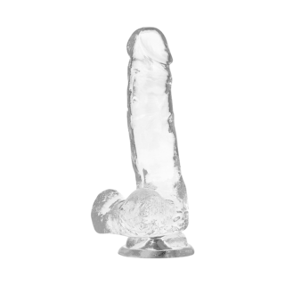 Dildo Realistic cu ventuză Transparent – XRay Jelly - produs sex shop netu.ro
