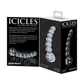 Glass dildo – Beads Design Icicles 12 cm
