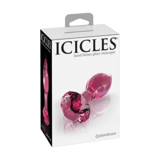 Pink Glass Anal Plug – Icicles No.79