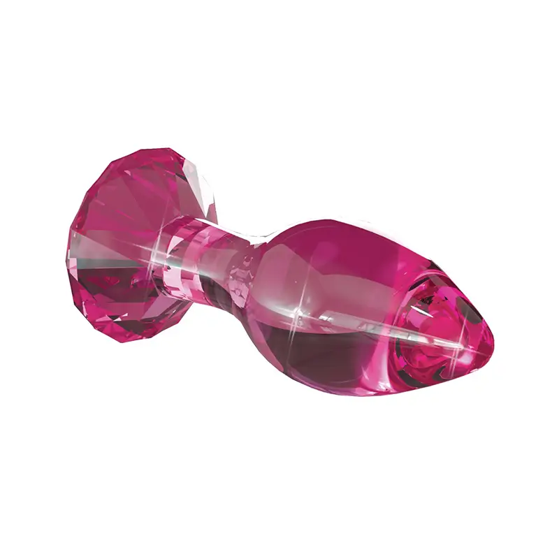 Pink Glass Anal Plug - Icicles No.79