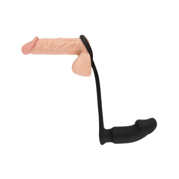 Ring & anal plug with vibration - anal vibrator with penis ring