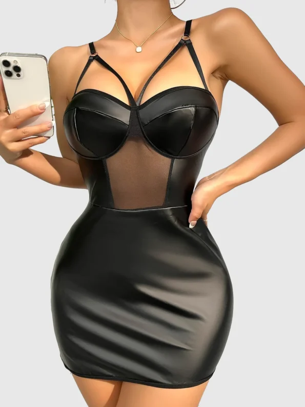 Sexy short black dress
