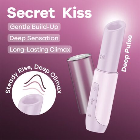 Satisfyer Secret Kiss - Vibrator Ruj Roz