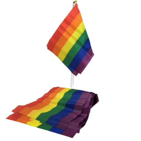 LGBT Pride flag 20 x 15 cm