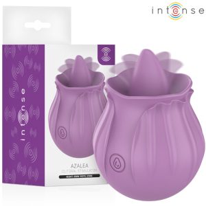 Stimulator Clitoridian Floare din Silicon, Mov - Intense