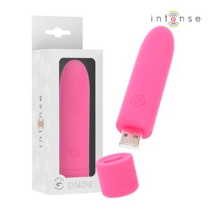 Vibrator Bullet Roz Reîncărcabil - Symone by Intense
