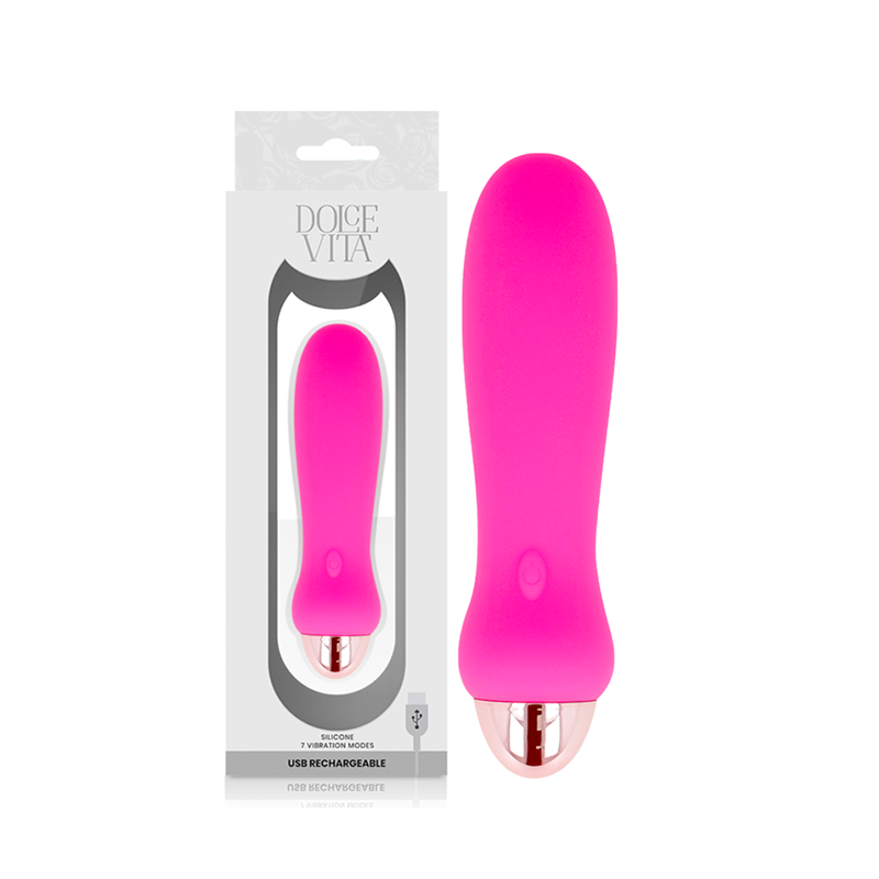 Rechargeable Pink Vibrator - Five