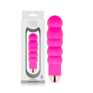 Rechargeable Pink Vibrator - Six