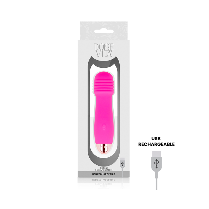 Rechargeable Pink Vibrator - Three