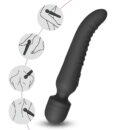 Vibrator Wand Warming, Vibrator Masaj Negru (6972377362156)