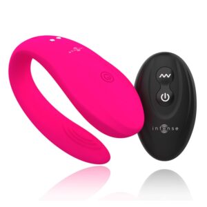 Vibrator cuplu roz cu telecomanda (8435565925277)